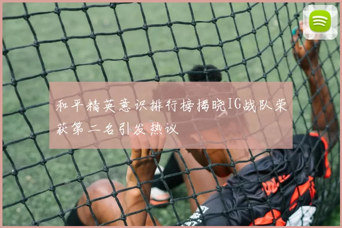 和平精英意识排行榜揭晓IG战队荣获第二名引发热议